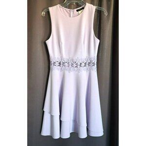 B. Darlin Purple Dress 100% Polyester Size 7/8 women's Zipper Closure